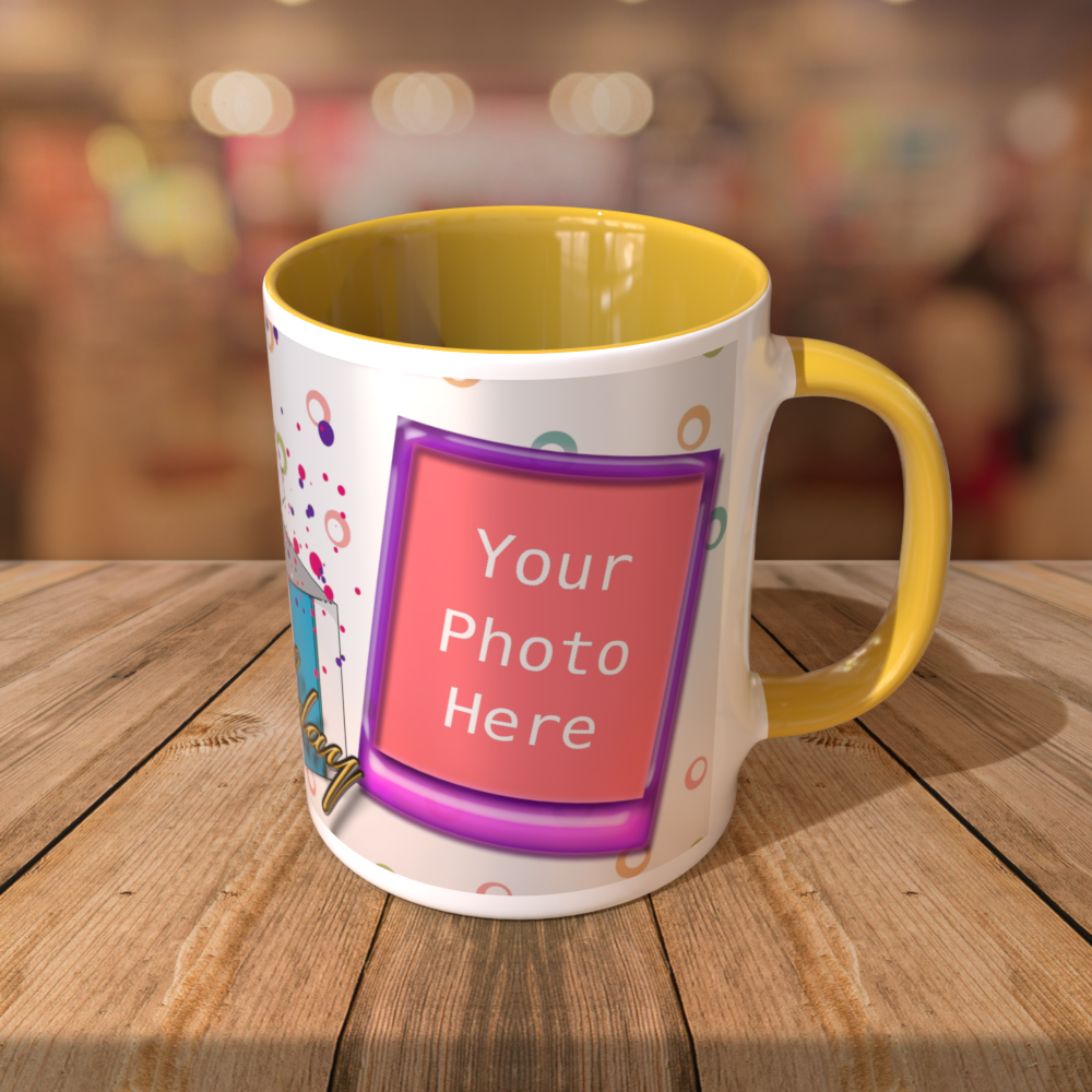 Customized 11oz Coffee Mugs with Color Inside