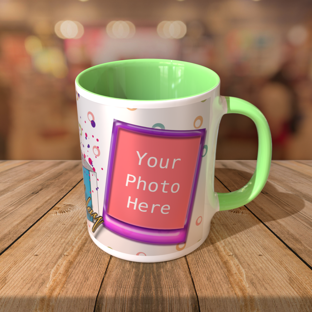 Customized 11oz Coffee Mugs with Color Inside