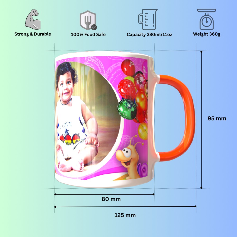 Kids-Friendly-Design-TPD53RHM3-Orange-Round-Handle