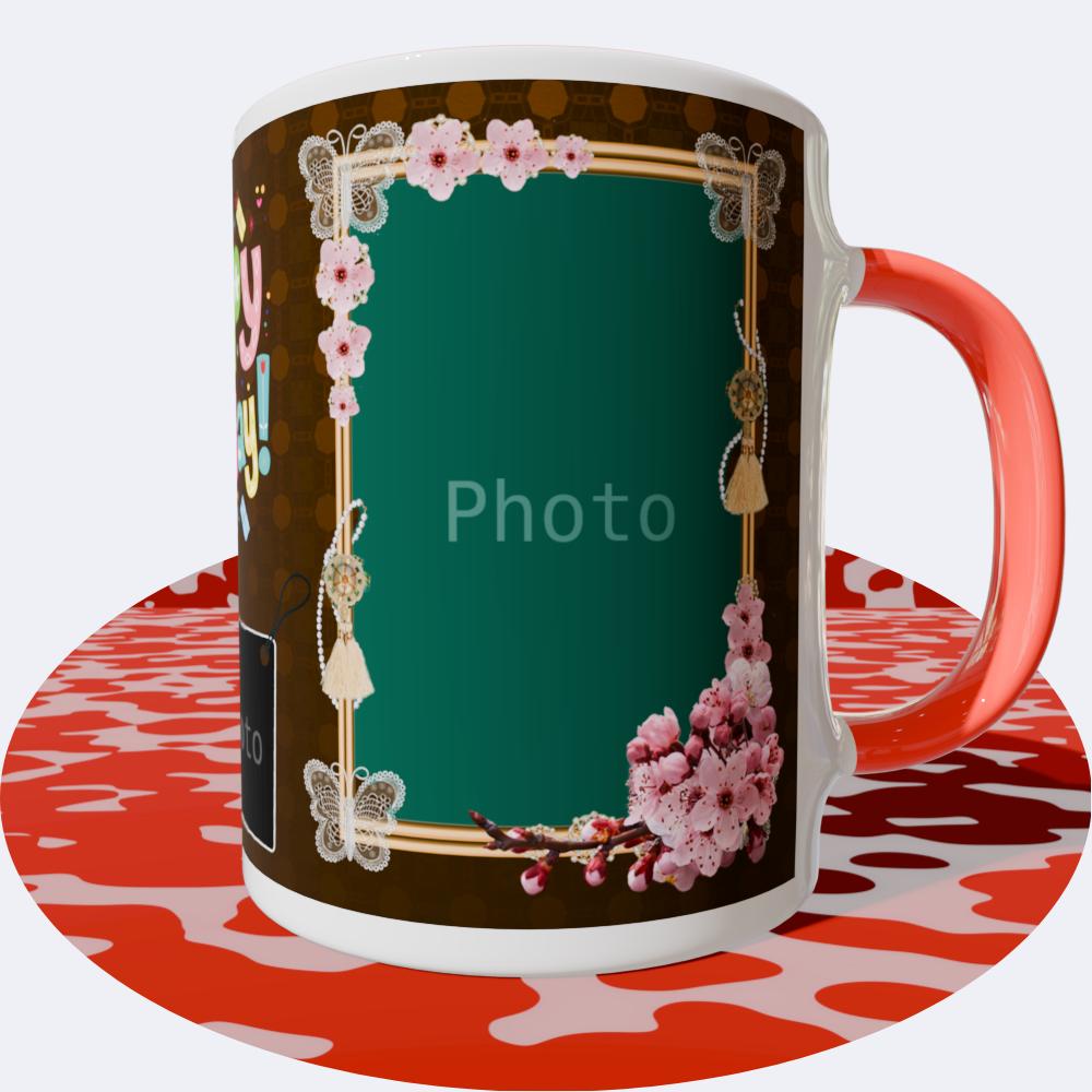 Birthday Red Round Mugs