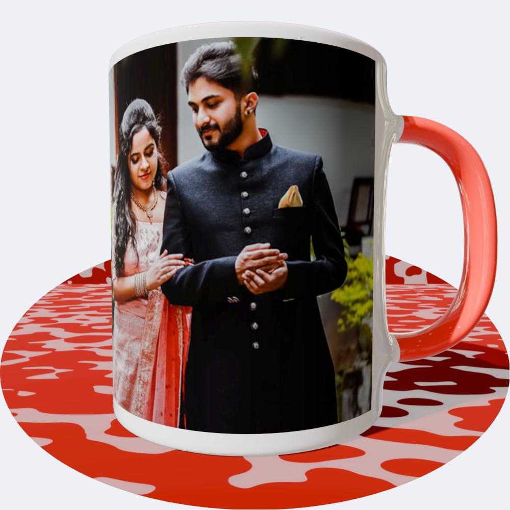 Anniversary Red Round  Mugs