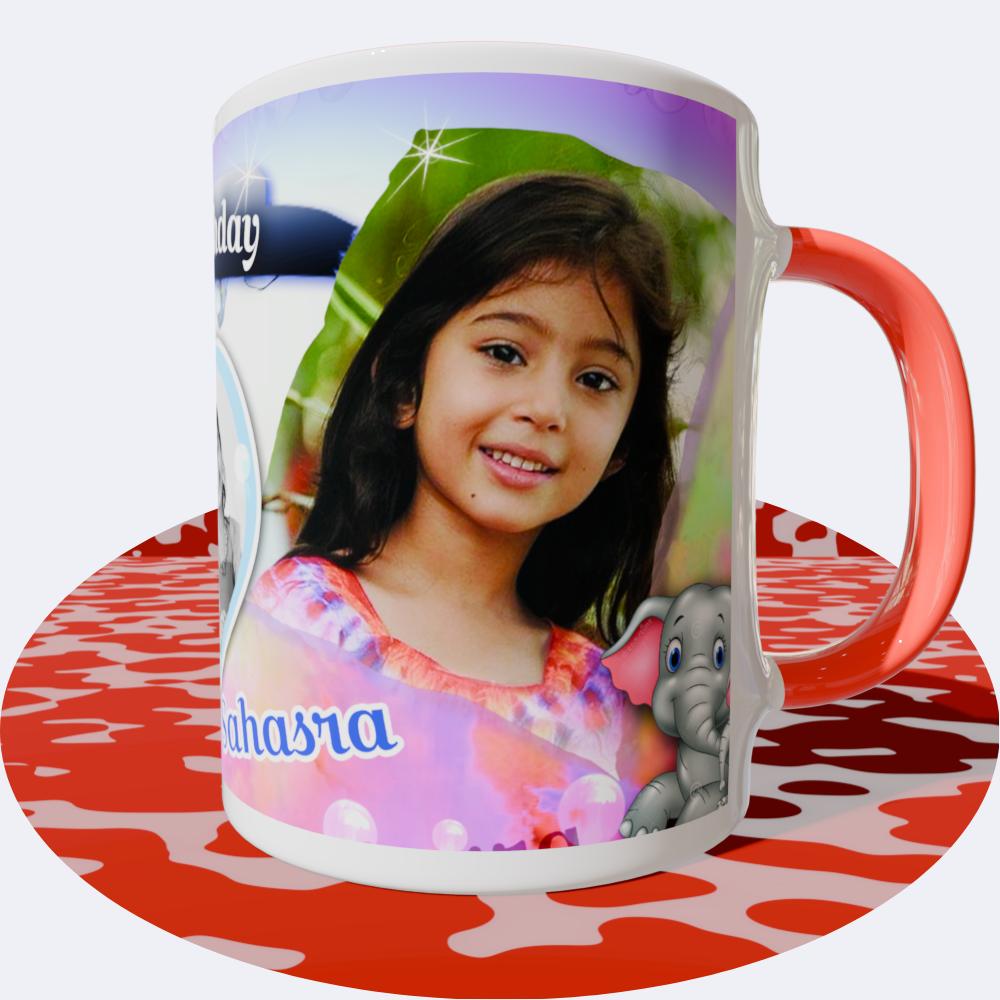 Kids Red Round  Mugs