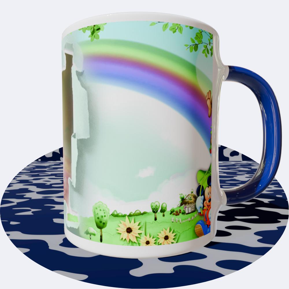 Birthday Blue Round Mugs