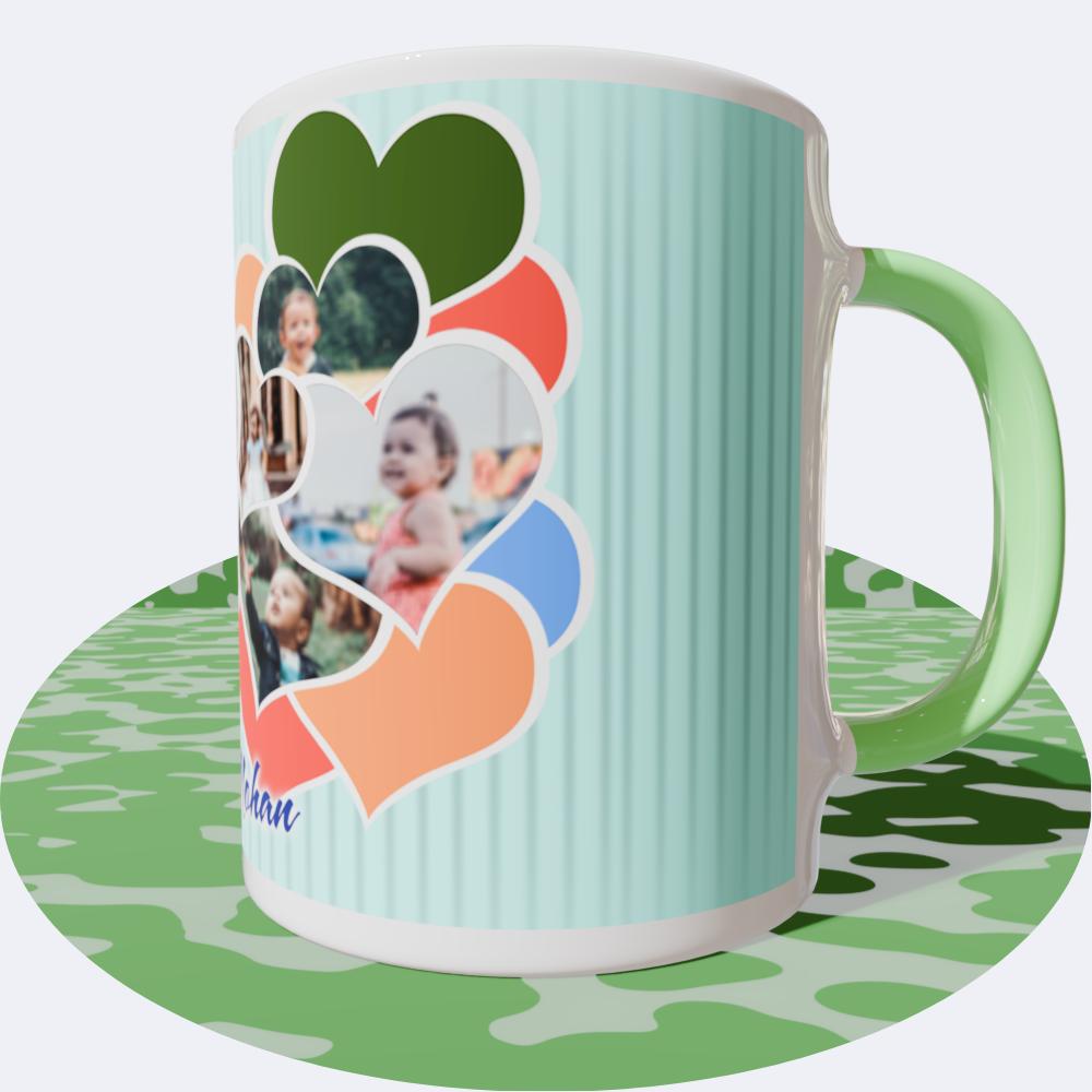 Birthday Light Green Round Mugs