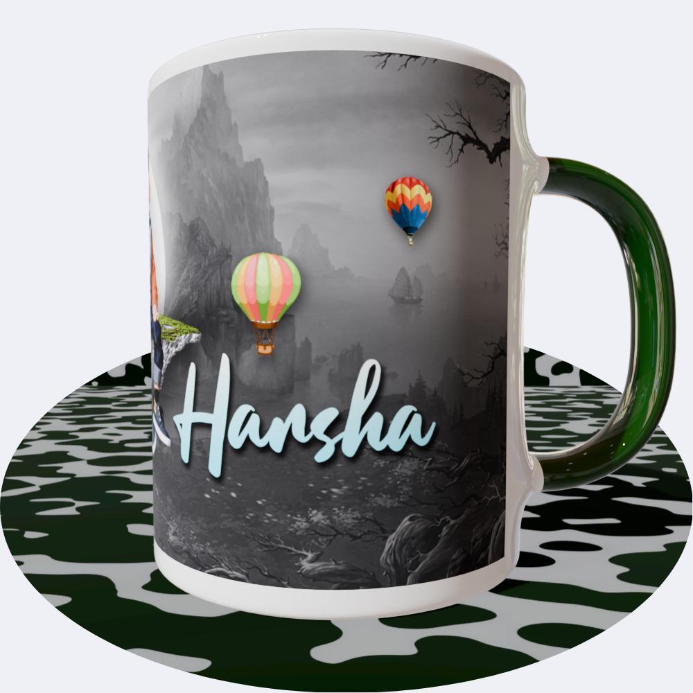 Birthday Green Round Mugs