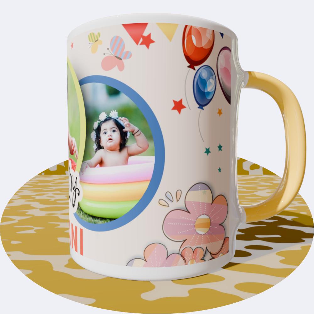 Kids Yellow Round  Mugs