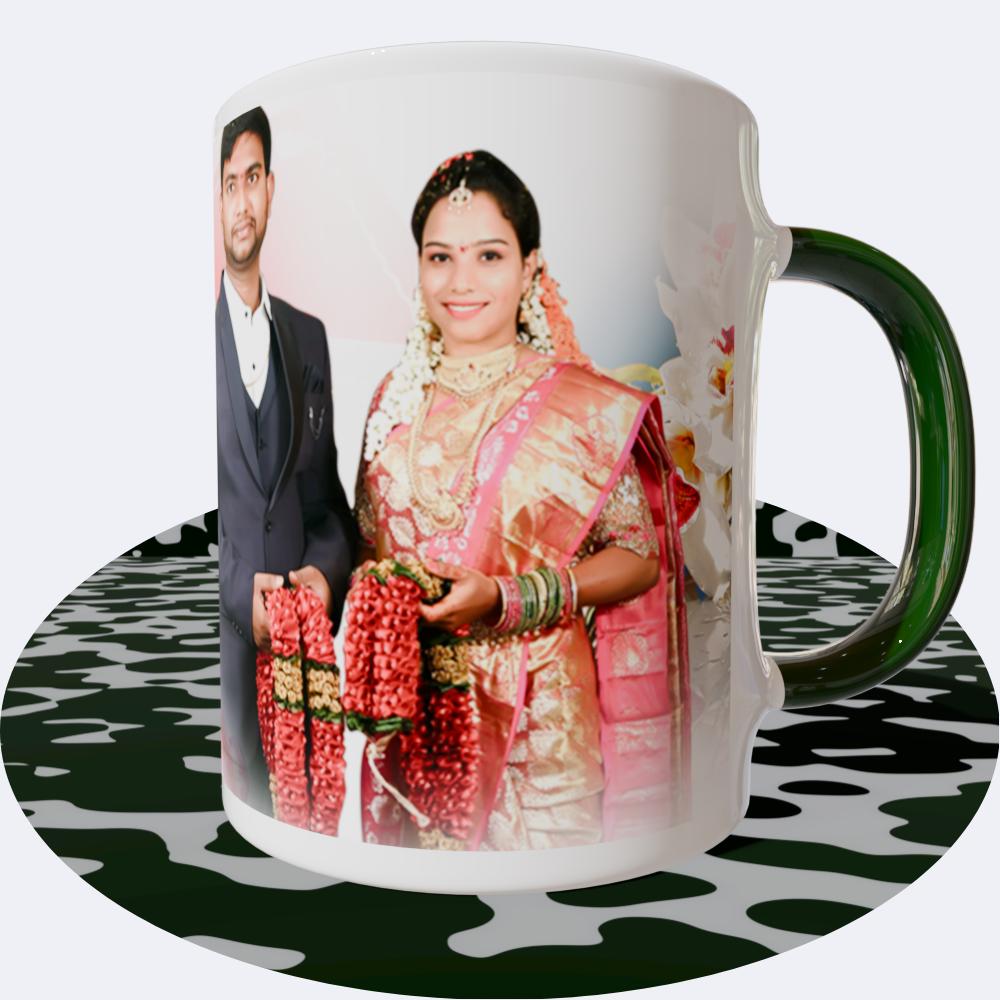 Anniversary Green Round  Mugs
