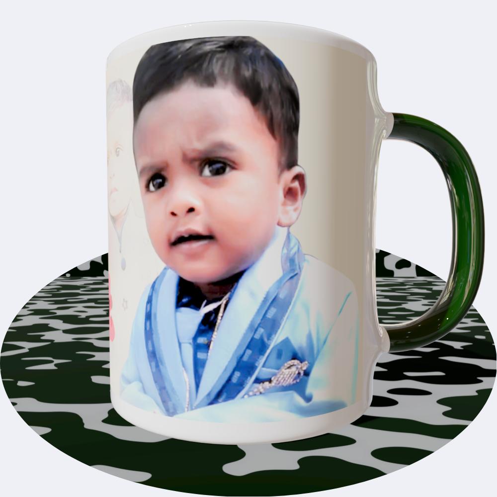 Kids Green Round  Mugs