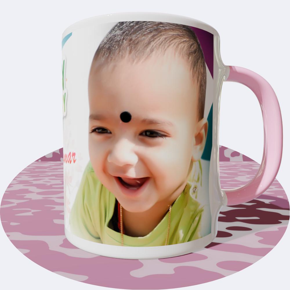 Kids Pink Round  Mugs