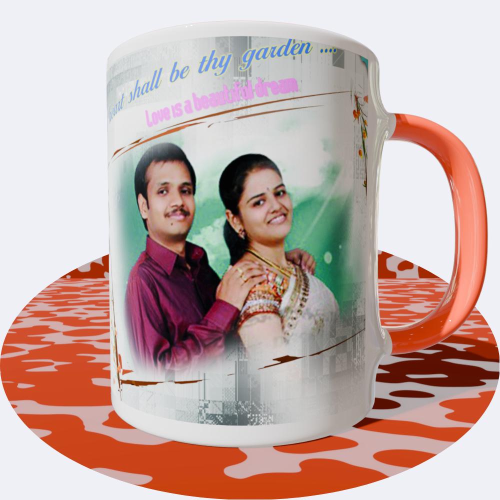 Anniversary Orange Round  Mugs
