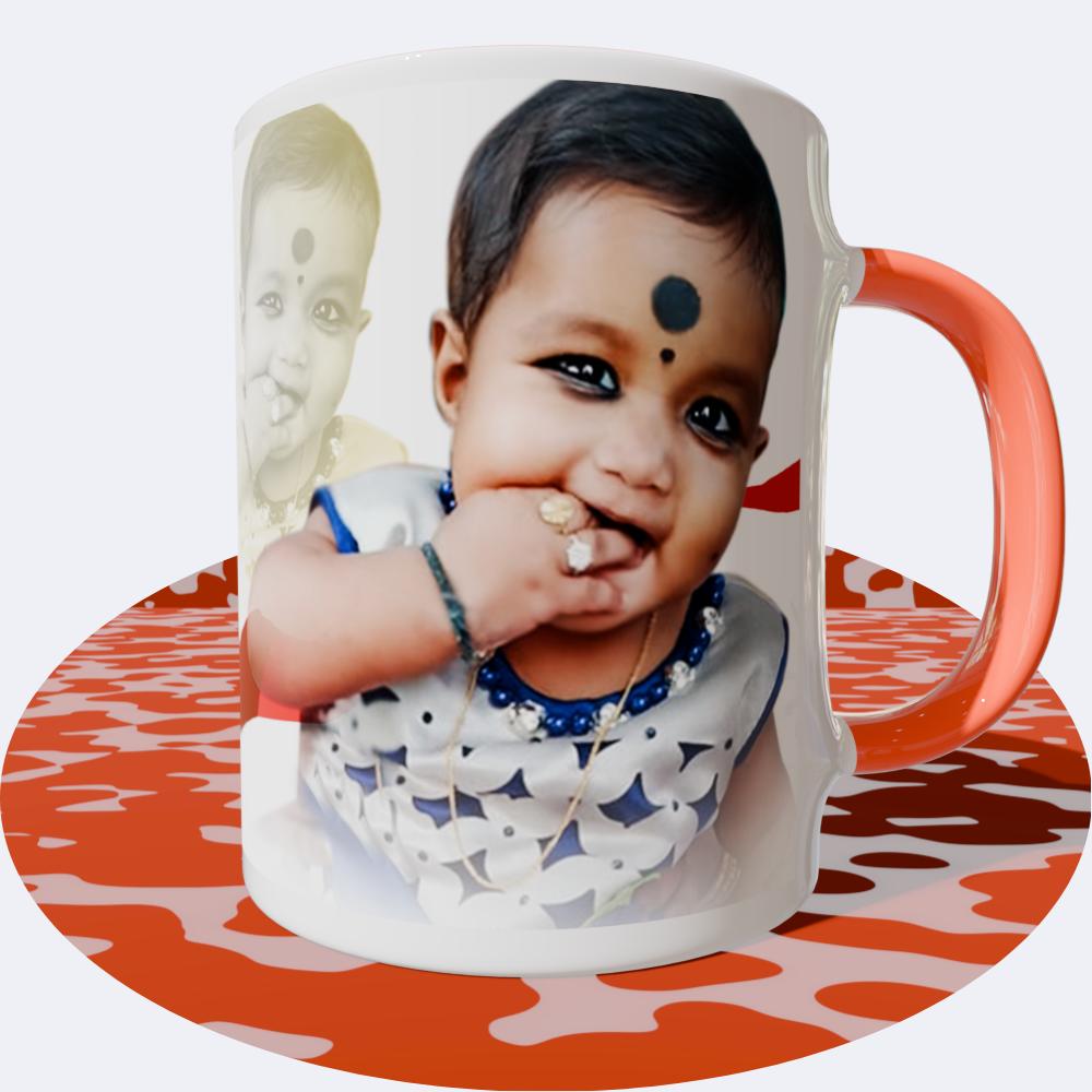 Kids Orange Round  Mugs