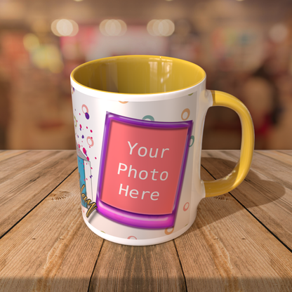Customized 11oz Coffee Mugs with Color Inside