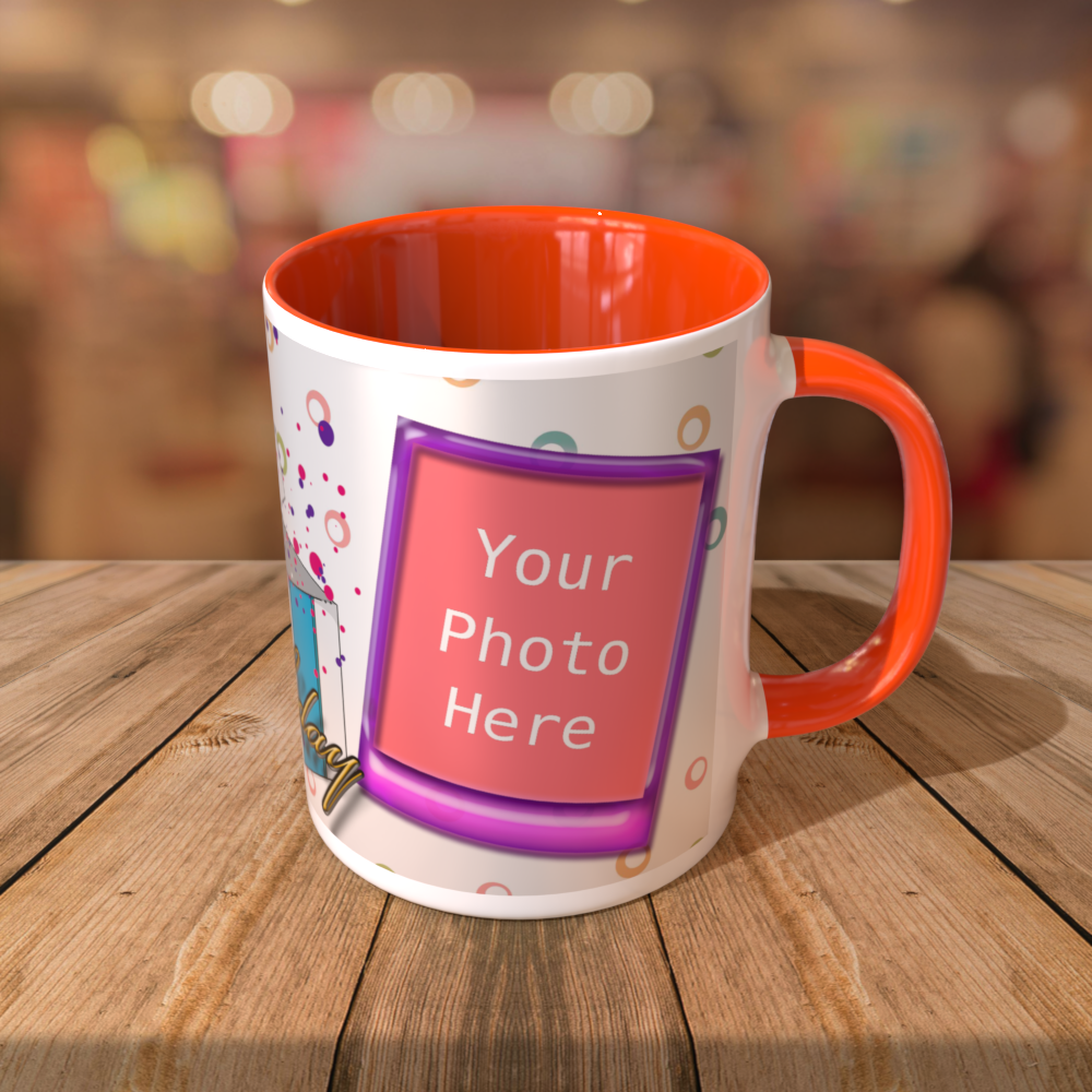 Customized 11oz Coffee Mugs with Color Inside