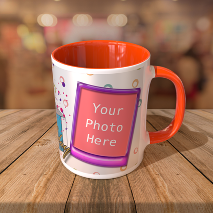 Customized 11oz Coffee Mugs with Color Inside