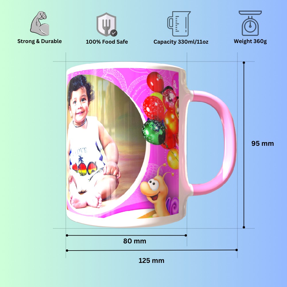 Cute-and-Soft-for-Kids-TPD53RHM10-Pink-Round-Handle