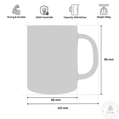 Customized 11oz Coffee Mugs with Color Inside
